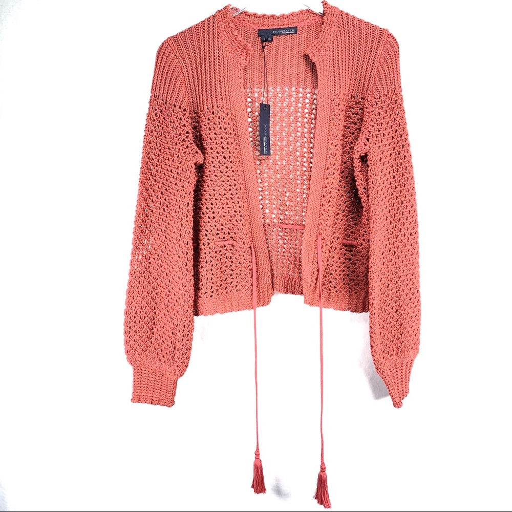 360 Sweater Aveline Open Front Knit Cardigan